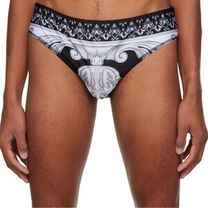 Versace Reversible Black & White Swimwear Speedo